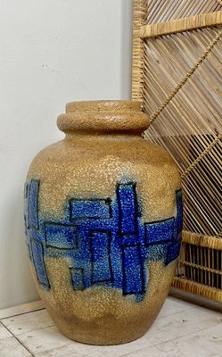 Huge Brutalist Fat Lava Floor Vase, West Germany, 1970s-WZZ-1331403