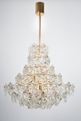 Huge Chandelier, Brass and Crystal Glass attributed to Kinkeldey, Germany, 1970s-UGR-1378462