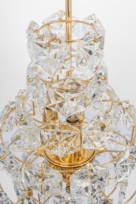 Huge Chandelier, Brass and Crystal Glass attributed to Kinkeldey, Germany, 1970s-UGR-1378462