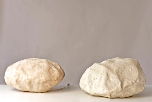 Huge Luminous Stone Caillou Lamps by André Cazenave for Atelier A, France, 1965s, Set of 2-LOB-1065365