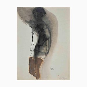 Hugo Pereyra, Portrait of Boy, Original Drawing, 1964-ZCI-1260084