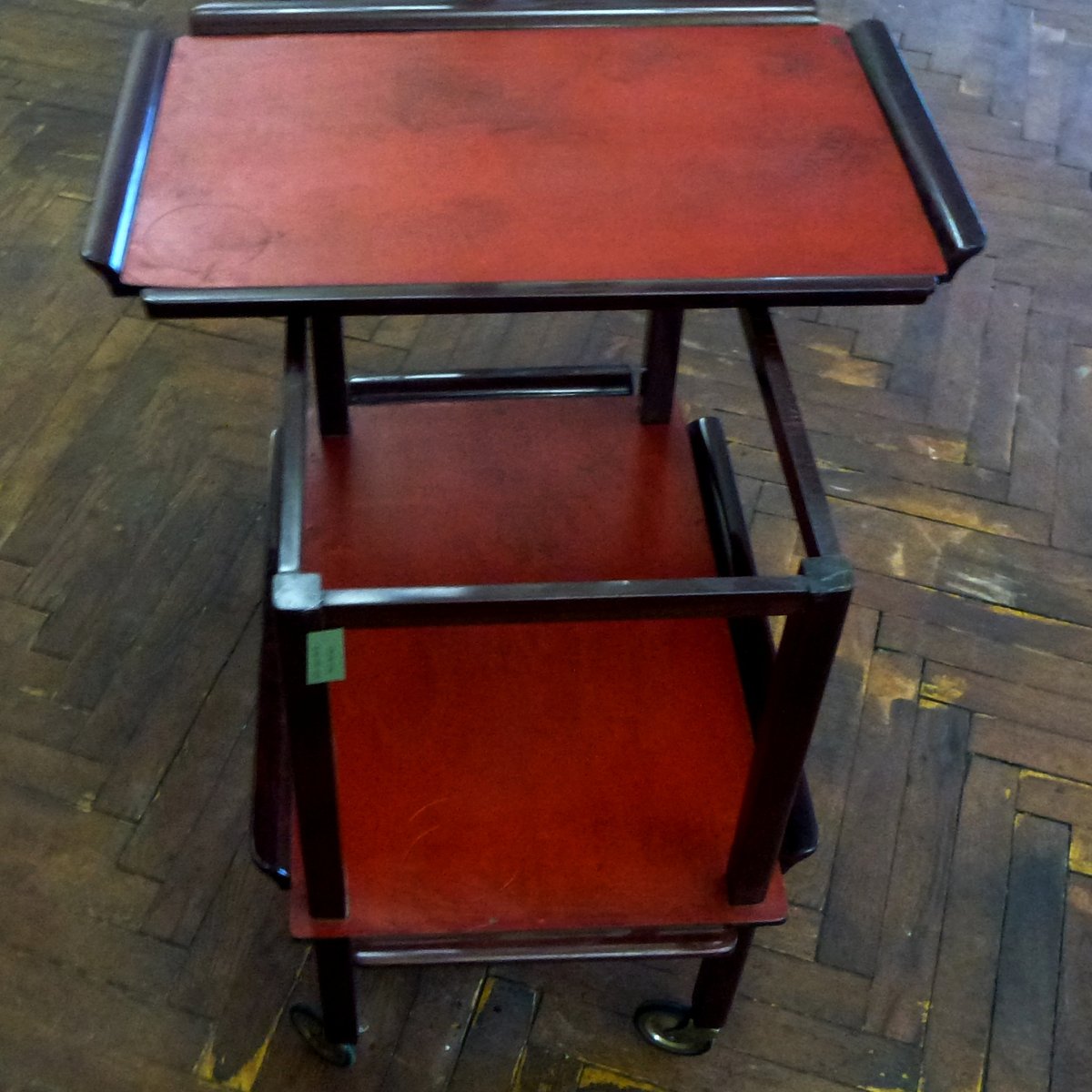 Hungarian Art Deco Trolley With Removable Tray, 1930s