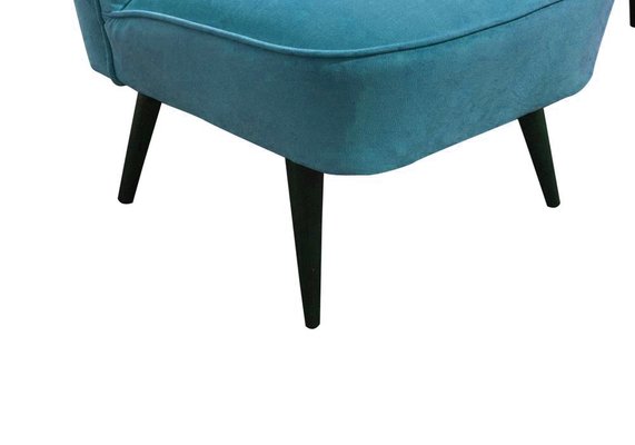 Hungarian Blue Club Chairs, 1950s, Set of 2-OXJ-704122