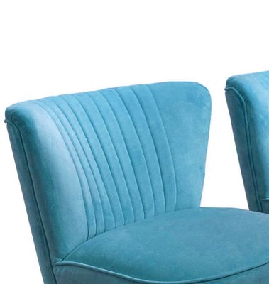 Hungarian Blue Club Chairs, 1950s, Set of 2-OXJ-704122