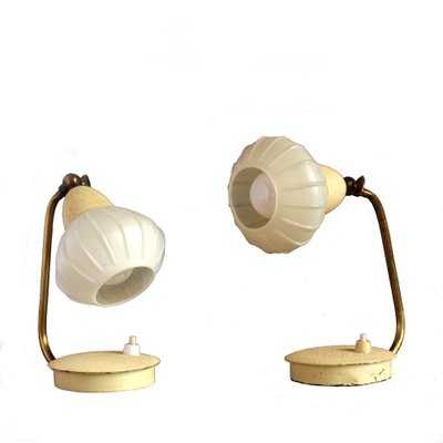 Hungarian Cocoon Table Lamps from Szarvasi, 1960s, Set of 2-HWV-712670