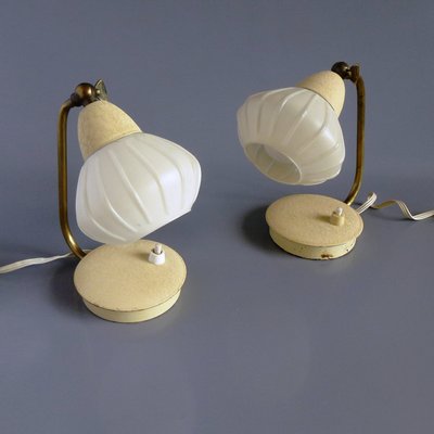 Hungarian Cocoon Table Lamps from Szarvasi, 1960s, Set of 2-HWV-712670