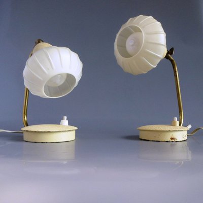 Hungarian Cocoon Table Lamps from Szarvasi, 1960s, Set of 2-HWV-712670