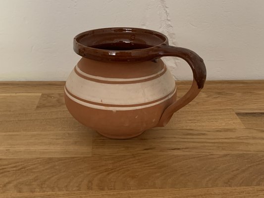 Hungarian Folk Pitcher in Glazed Ceramic-OXJ-1722596