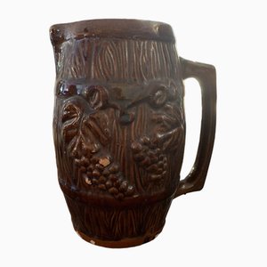 Hungarian Folk Pitcher in Glazed Ceramic-OXJ-1737320