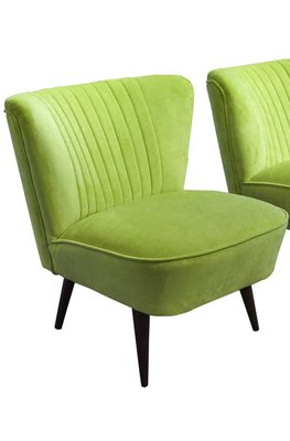 Hungarian Green Club Chairs, 1950s, Set of 2-OXJ-787377