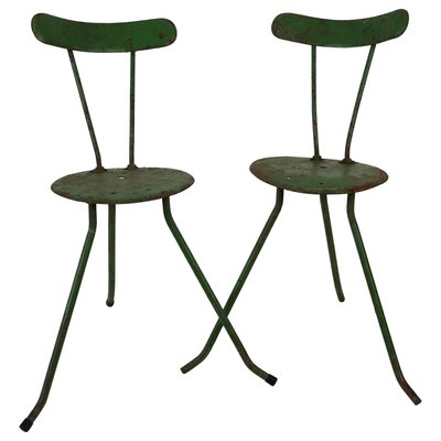 Hungarian Handmade Metal Chairs, 1950s, Set of 2-BAF-783315