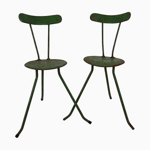 Hungarian Handmade Metal Chairs, 1950s, Set of 2-BAF-783315