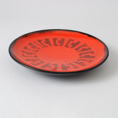 Hungarian Modernist Ceramic Plate from Iparmuveszti Vallalat, 1970s-IXK-898225