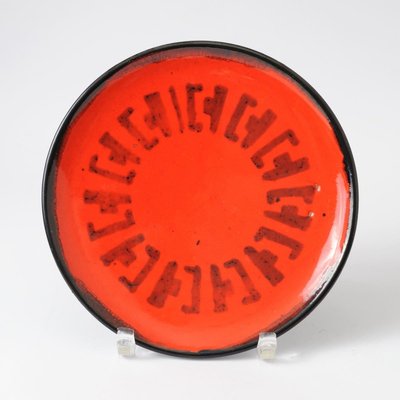 Hungarian Modernist Ceramic Plate from Iparmuveszti Vallalat, 1970s-IXK-898225