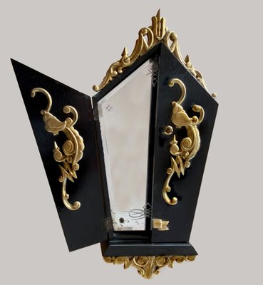 Hungarian Secessionist Folding Mirror by Lajos Kozma for Budapest Workshop, 1920s-HWV-1153976