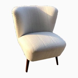 Hungarian White Club Chair, 1950s-OXJ-859945