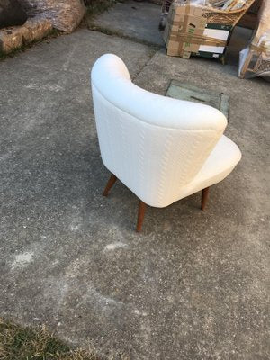 Hungarian White Club Chairs, 1950s, Set of 2-OXJ-1189702