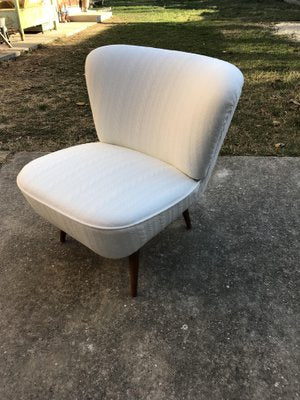 Hungarian White Club Chairs, 1950s, Set of 2-OXJ-1189702