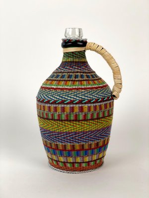 Hungarian Woven Wire Bottle, 1960-BAF-948271