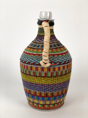 Hungarian Woven Wire Bottle, 1960-BAF-948271