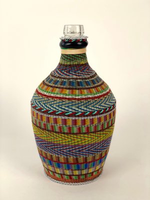 Hungarian Woven Wire Bottle, 1960-BAF-948271