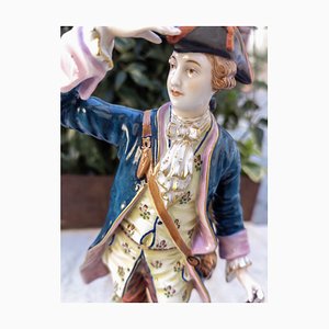 Hunter in the Bourbon Era Ceramic Statuine by Capodimonte, 1940s-ZFY-1792890