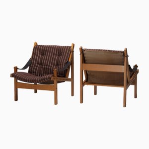 Hunter Safari Chairs Torbjørn Afdal from Bruksbo, 1965, Set of 2-HZO-2042147