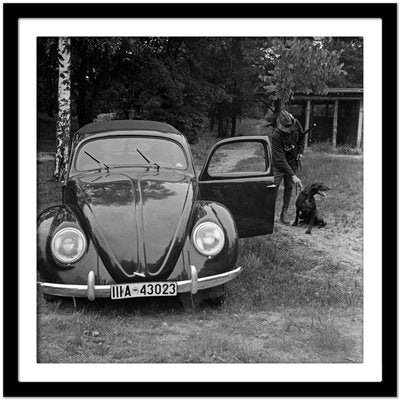 Hunter with Dog and Volkswagen Beetle, Germany 1939, Printed 2021-DYV-1021826