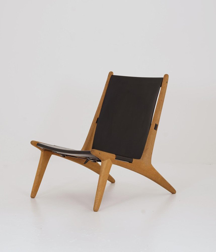 Hunting Chair 204 attributed to Uno & Östen Kristiansson for Luxus, Sweden, 1950s