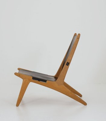 Hunting Chair 204 attributed to Uno & Östen Kristiansson for Luxus, Sweden, 1950s