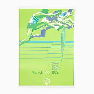 Hurdle Race Poster by Otl Aicher, 1970s-GPP-874392