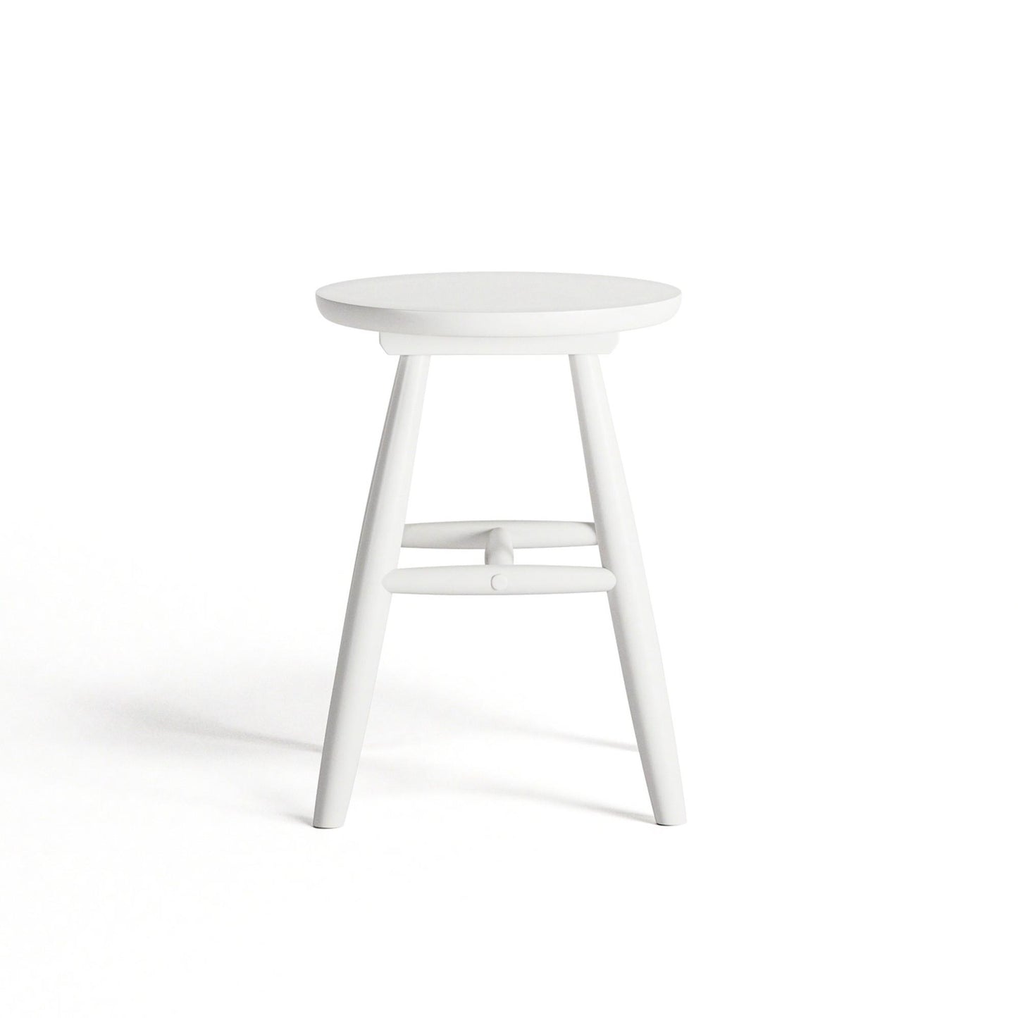 Department Wood Stool H15 White