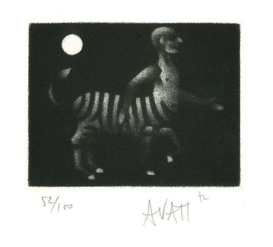 Hybrid Creature - Original Etching on Paper by Mario Avati - 1960s 1960s