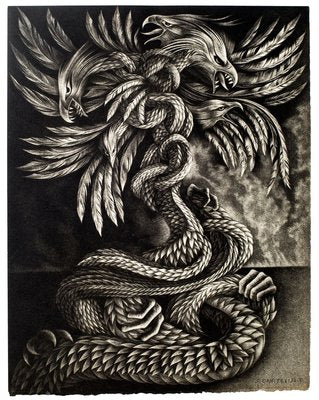 Hydra - Original Lithograph by D. These - Late 20th Century Late 20th Century-ZCI-757593