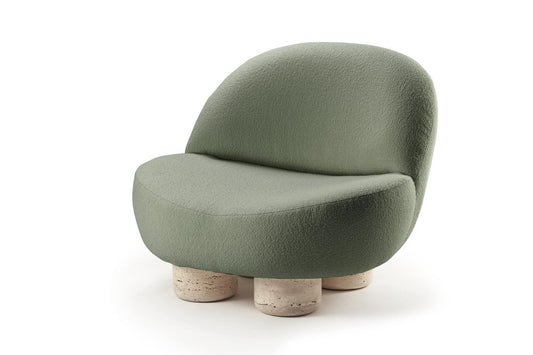 Hygge Armchair Celadon Boucle by Saccal Design House for Collector