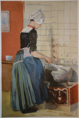 I La Servante Lithograph by F. Luigini, 1897-KHH-544822