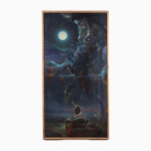 I Maikov, Mirror of the Moon, 1993, Oil on Canvas, Framed-WMV-1129692