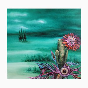 Ia Liparteliani, Cactus Flower, 2023, Oil on Canvas-CHG-2030769