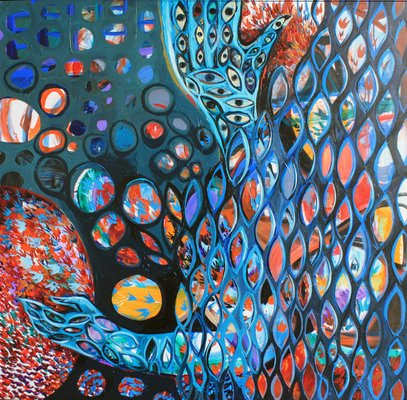 Ia Liparteliani, In Search of New Planets, 2020, Acrylic on Canvas-CHG-2025709