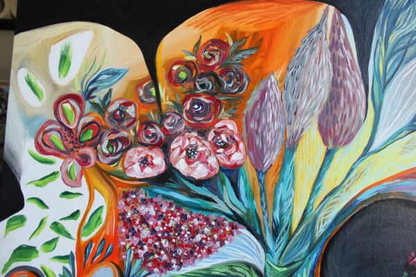 Ia Liparteliani, Kiss your Flower, 2023, Oil on Canvas-CHG-2030773