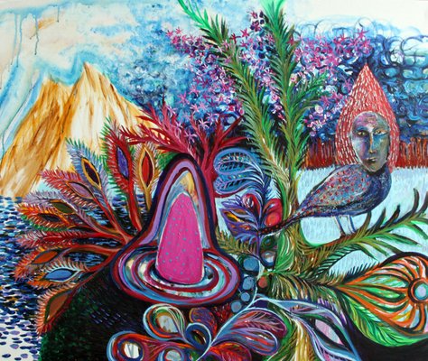 Ia Liparteliani, New Temple, 2022, Acrylic on Canvas-CHG-2025721