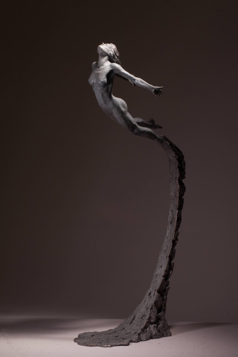 Ian Edwards - Leap Within Faith - Original Signed Bronze Sculpure 2017