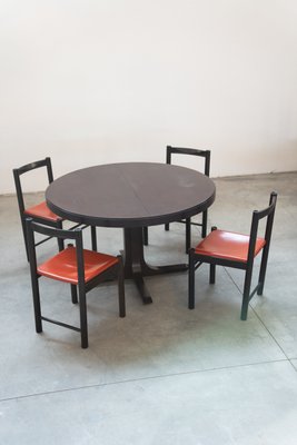 Ibisco Dining Table and Chairs, 1980s, Set of 7-KNM-1794118