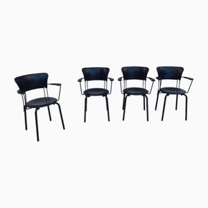 Ibisco Model Armchairs by Giuseppe Raimondi for Molteni and Consonni, Italy, 1980s, Set of 4-WF-1735430