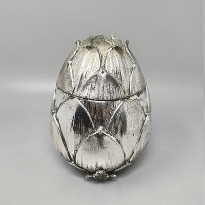 Ice Bucket Artichoke in Silver Plate by Mauro Manetti for Fonderia Darte, Firenze, 1970s-QGR-2042963