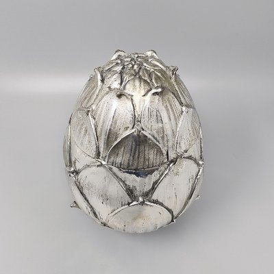 Ice Bucket Artichoke in Silver Plate by Mauro Manetti for Fonderia Darte, Firenze, 1970s-QGR-2042963