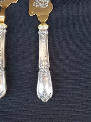 Ice Cream Serving Implements with Silver Handles, 1890s, Set of 2-EHL-861591