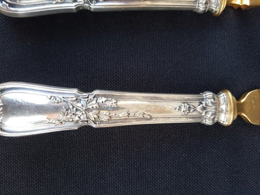 Ice Cream Serving Implements with Silver Handles, 1890s, Set of 2-EHL-861591