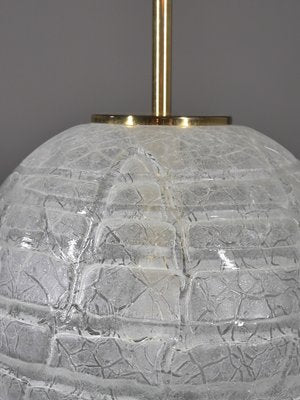 Ice Glass Ball Lamp by Doria Leuchten, 1970s-JV-2027168