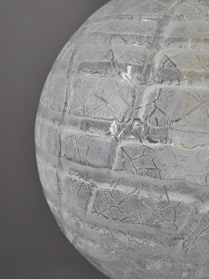 Ice Glass Ball Lamp by Doria Leuchten, 1970s-JV-2027168